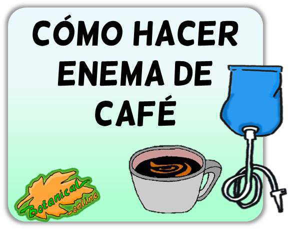 cuánto café usar para el enema