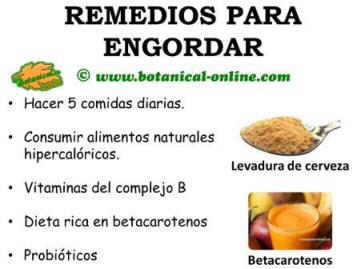 remedios engordar