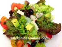 Ensalada con tomate y aguacate