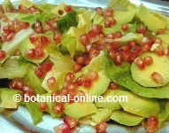 Ensalada de aguacate y granada