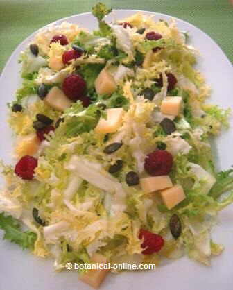 Ensalada con frambuesas