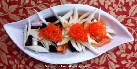 Ensalada de remolacha con zanahoria y cebolla