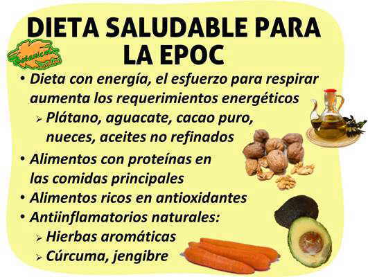 dieta alimentos para bronquitis cronica EPOC enfermedad pulmonar obstructiva cronica