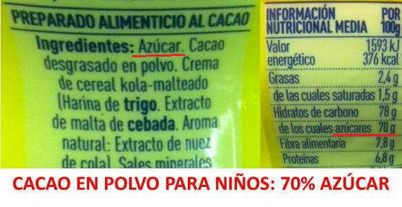 etiqueta de chocolate negro sin azucar con edulcorante