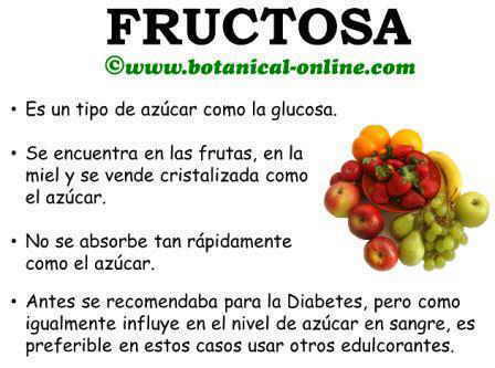 Propiedades de la fructosa