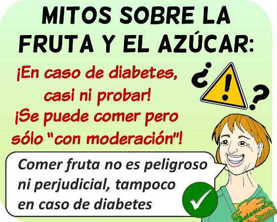 mitos fruta diabetes