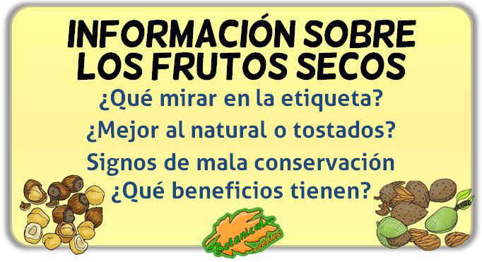 Informacion nutricional sobre los beneficios de los frutos secos