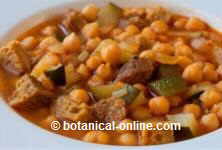 garbanzos con seitan