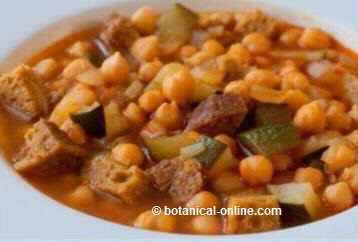 garbanzos con seitan 