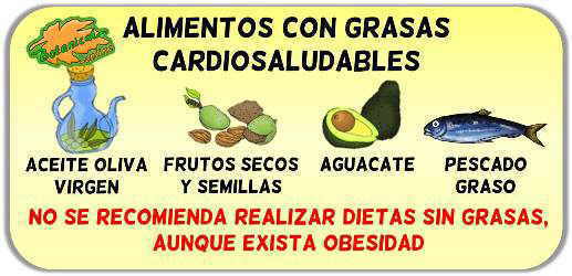 alimentos ricos en grasas sanas para la salud del corazon o cardiosaludables