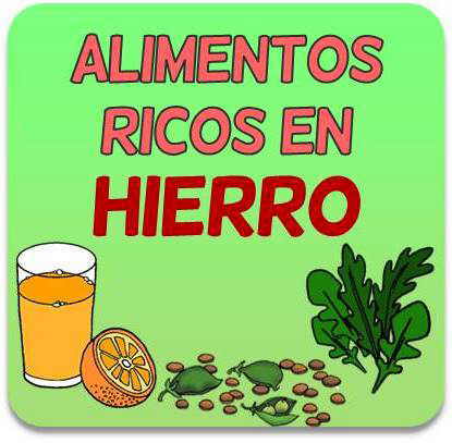 alimentos ricos en hierro