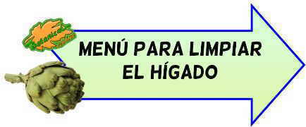 menu para limpiar el higado