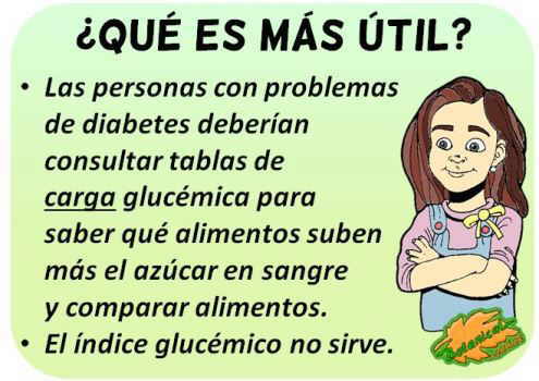 diferencias indice carga glucemica diabetes