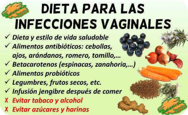 dieta para infecciones vaginales alimentacion alimentos recomendados