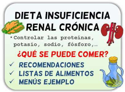 insuficiencia renal cronica dieta alimentos listas