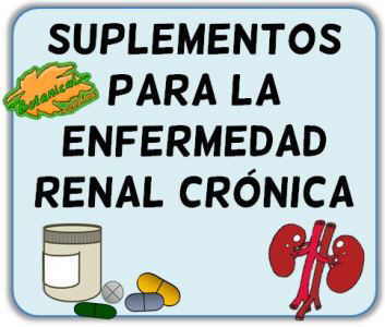 suplementos nutricionales enfermedad renal cronica IRC