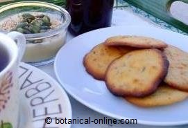 desayuno con galletas de lavanda