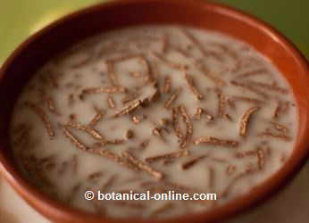 leche con cereales de salvado de trigo