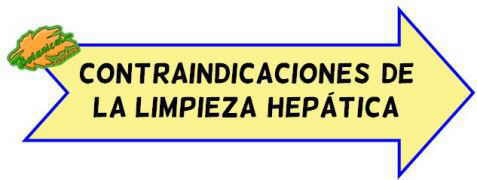 contraindicaciones limpieza higado 