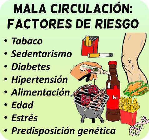 mala circulacion definicion causas remedios