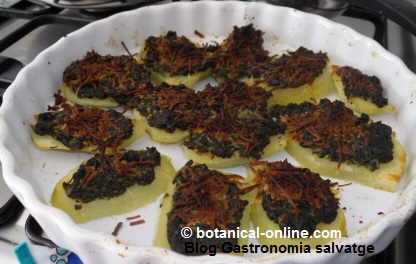 Receta de patatas rellenas de malvas