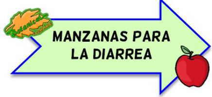 manzanas diarrea