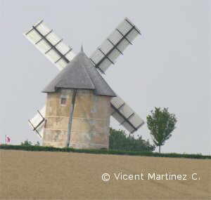 molino de viento para harina