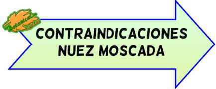 contraindicaciones de la nuez moscada