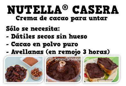 receta de nutella casera vegana 