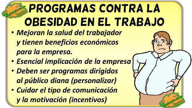 programas de salud contra la obesidad en las empresas laboral