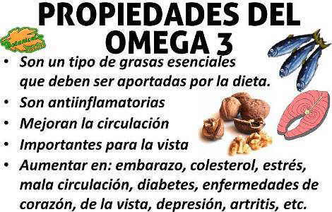 Propiedades del omega 3
