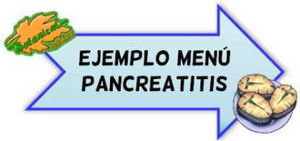 menu pancreatitis