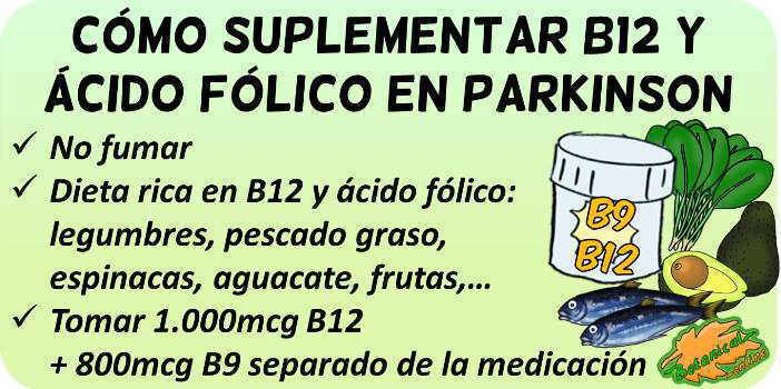 parkinson vitaminas como tomar b9 b12 folico