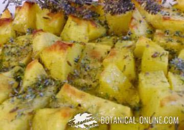 Patatas al horno con hierbas