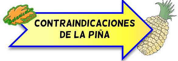 contraindicaciones piña