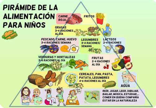 piramide nutricional niños