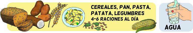 piramide alimenticia para niños grupo carbohidratos