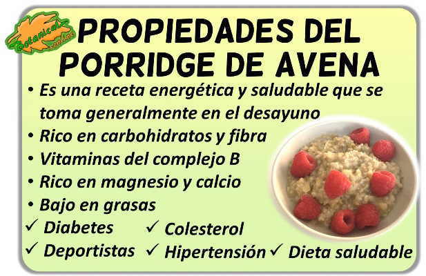 propiedades del porridge de avena y sus beneficios para el colesterol, deportistas y dieta saludable