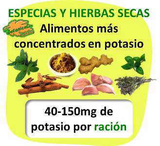 alimentos ricos en potasio frutas verduras tuberculos semillas