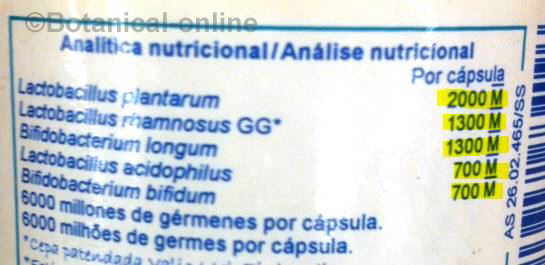 etiqueta suplemento probiotico capsulas comprimidos nutergia