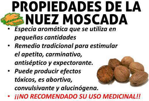 propiedades de la nuez moscada