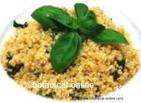 quinoa con albahaca