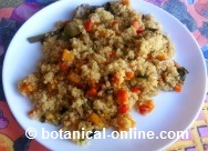 quinoa con calabaza y comino