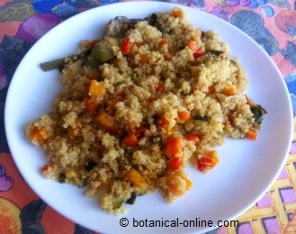 quinoa con calabaza y comino