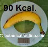 calorias de 1 plátano
