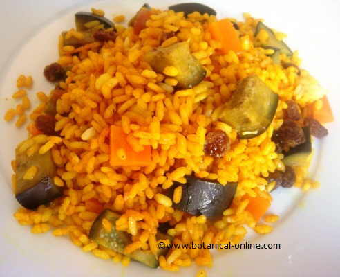 arroz curry pilaf