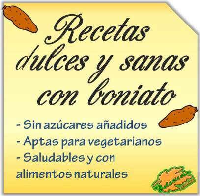 recetas dulces boniato vegetariana