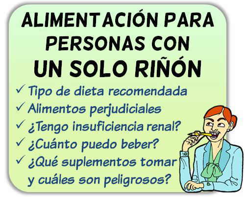 dieta alimentacion trasplante un riñon