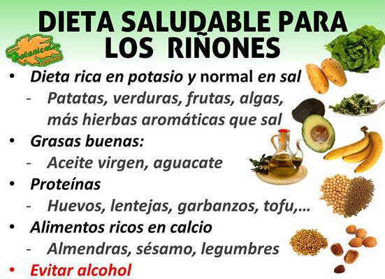 dieta para los riñones alimentos buenos recomendados