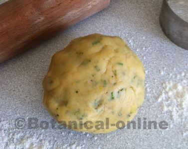 masa de galletas de romero y limon